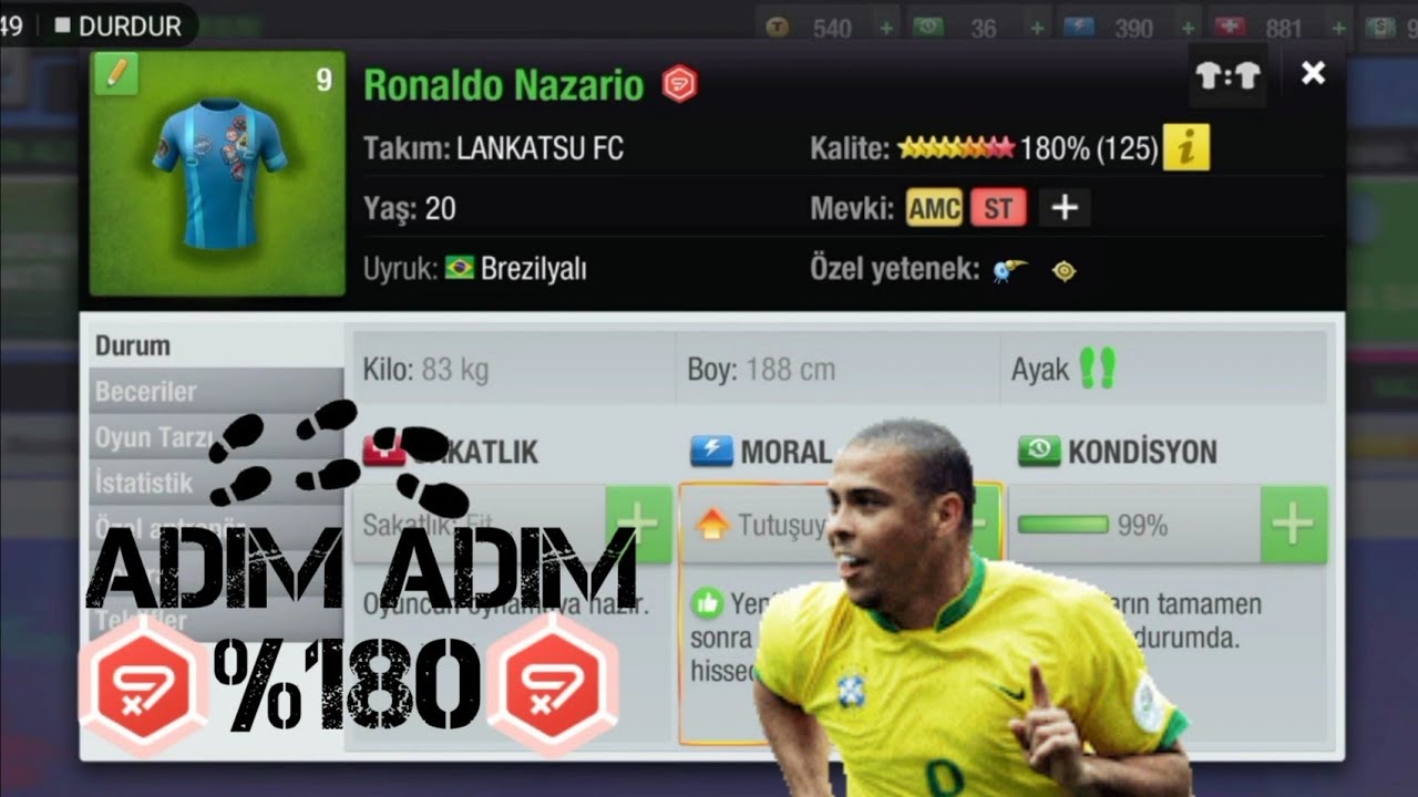Top Eleven AMC ST Mutant Antrenmanı | Sahte Dokuz Mutant Antrenmanı | ADIM ADIM 180 Ronaldo🔥