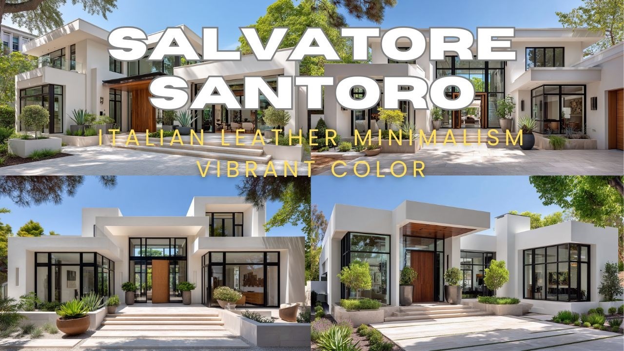 Salvatore Santoro Italian Leather Minimalism Vibrant Color Ideas for Modern Home Decor