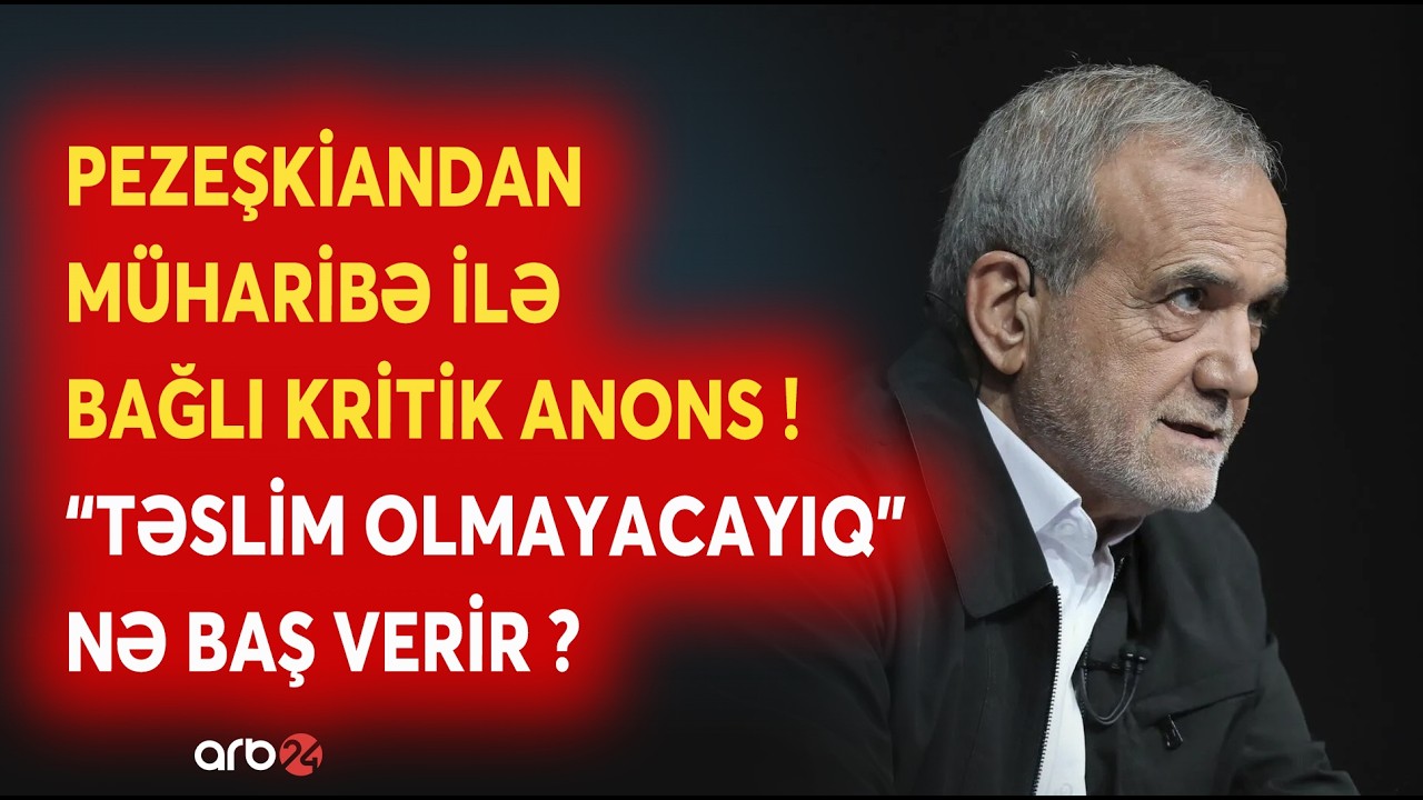 TƏCİLİ! Pezeşkiandan müharibə ilə bağlı BİRBAŞA MESAJ: İrandan ABŞ-yə SON XƏBƏRDARLIQ EDİLDİ - CANLI