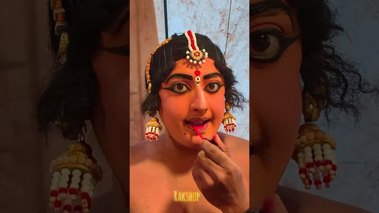 Makeup Video Yakshagana Grwm Rakshit Poojary ♥️🙏