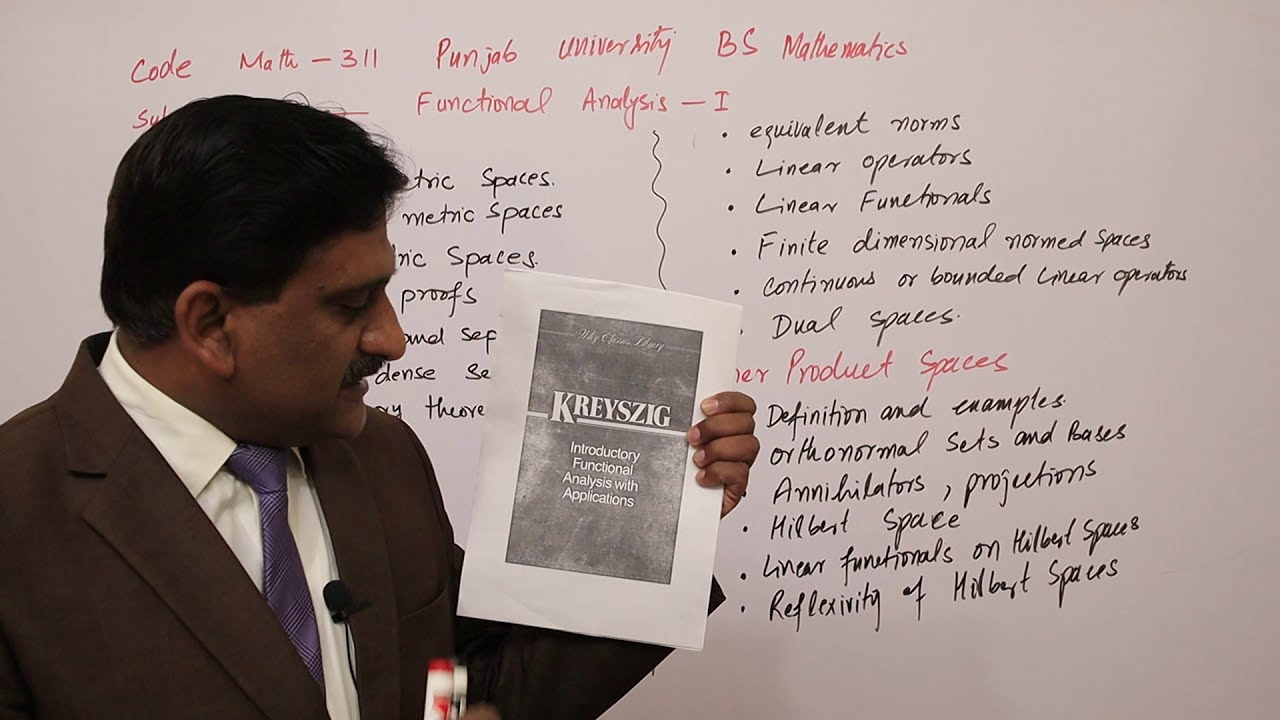 1. Introduction | functional Analysis-1 | Prof Khalid