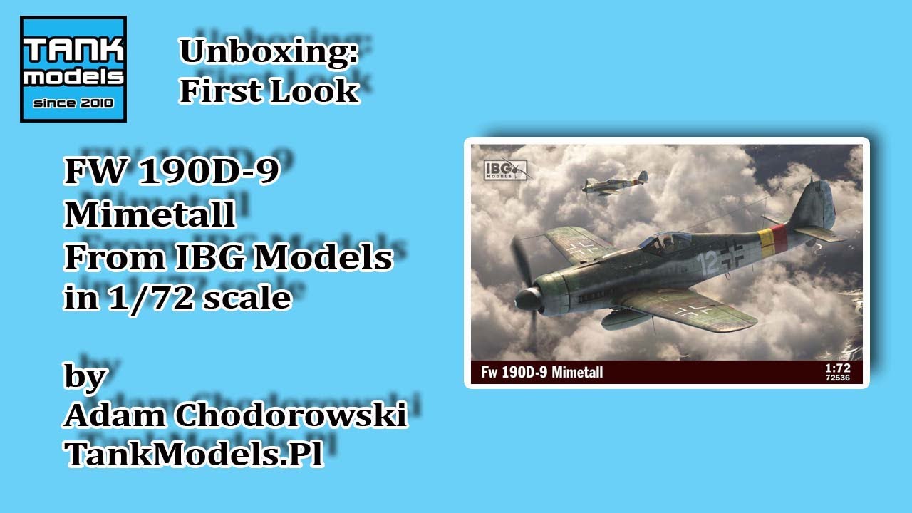 Unboxing #51 - Fw 190D-9 Mimetall - IBG Models 72536