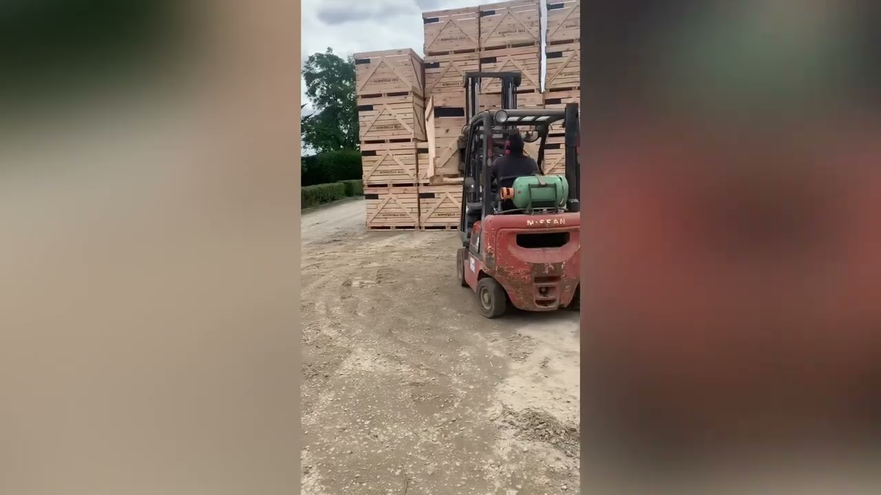 Nouvelle méthode de stockage en palox. Merci à l’entreprise Barbarie pour le montage rapide.