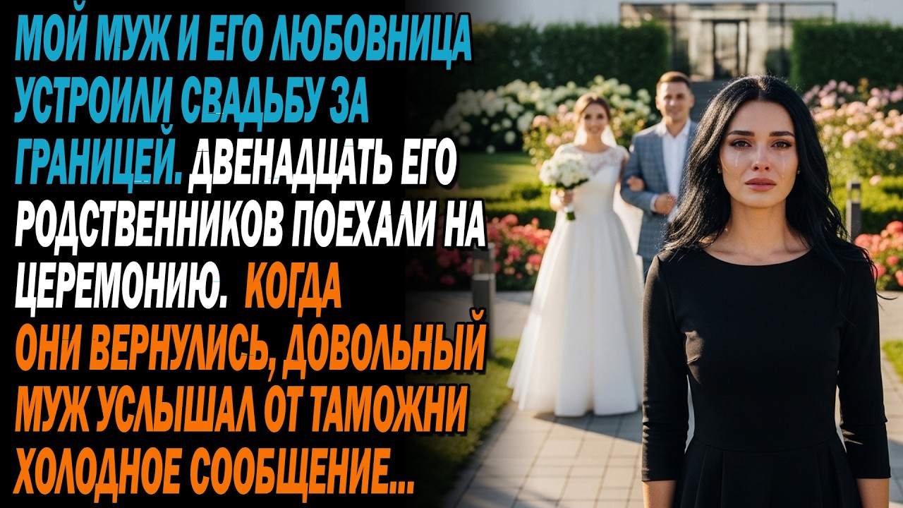 Муж и любовница поженились за границей👿, 12 человек из семьи🤬 поехали⁉️. Но вернувшись...🤫