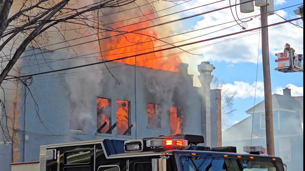 3rd Alarm 🔥Heavy Fire🔥  In Multiple Mixed Use Buildings (Vosseller Ave) Bound Brook Nj 2-28-25 P-2