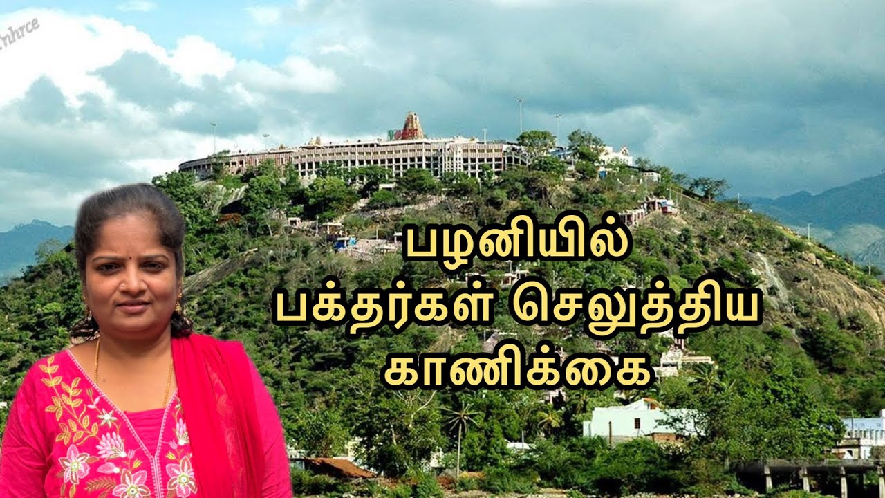 பழனியில் பக்தார்கள் காணிக்கை 