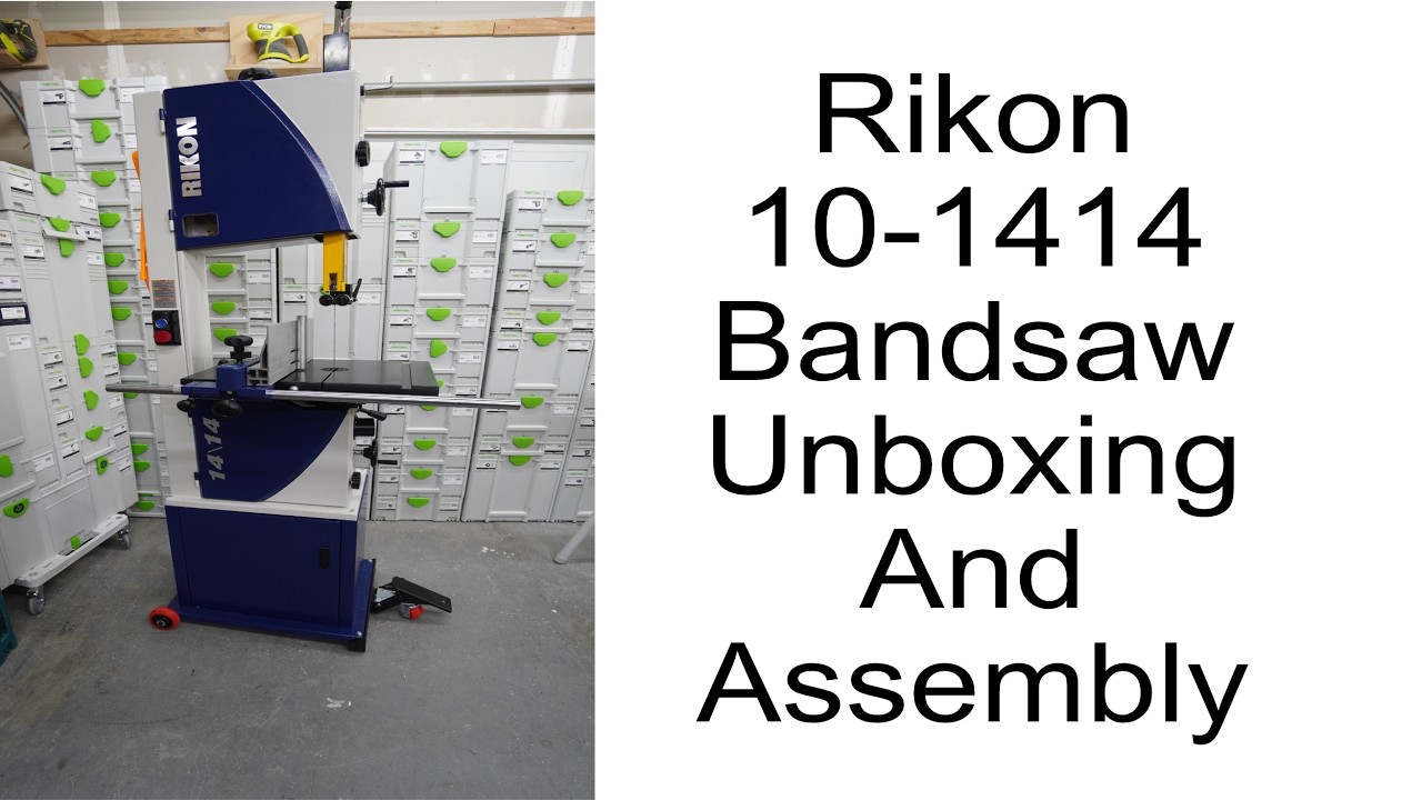 Rikon 10 1414 Bandsaw Unboxing And Assembly