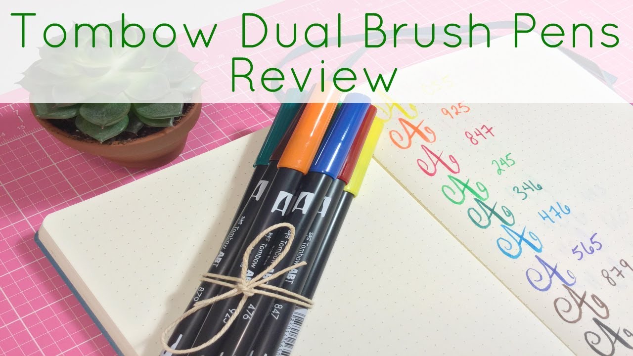 Tombow Dual Brush Pens Review | Brights + Primary | Sheena Joy