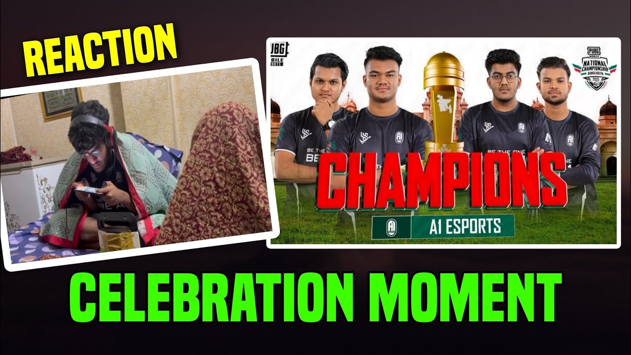 A1 Esports PMNC BD Champion Celebration Moment 😈 | Hitman Reaction 😍| Qualify for PMSL CSA 2025