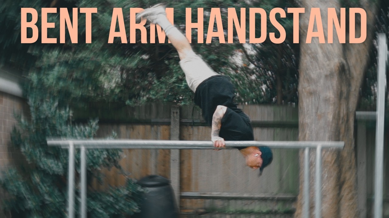 How to do a bent arm handstand on dip bars | bent arm handstand tutorial | intermediate calisthenics