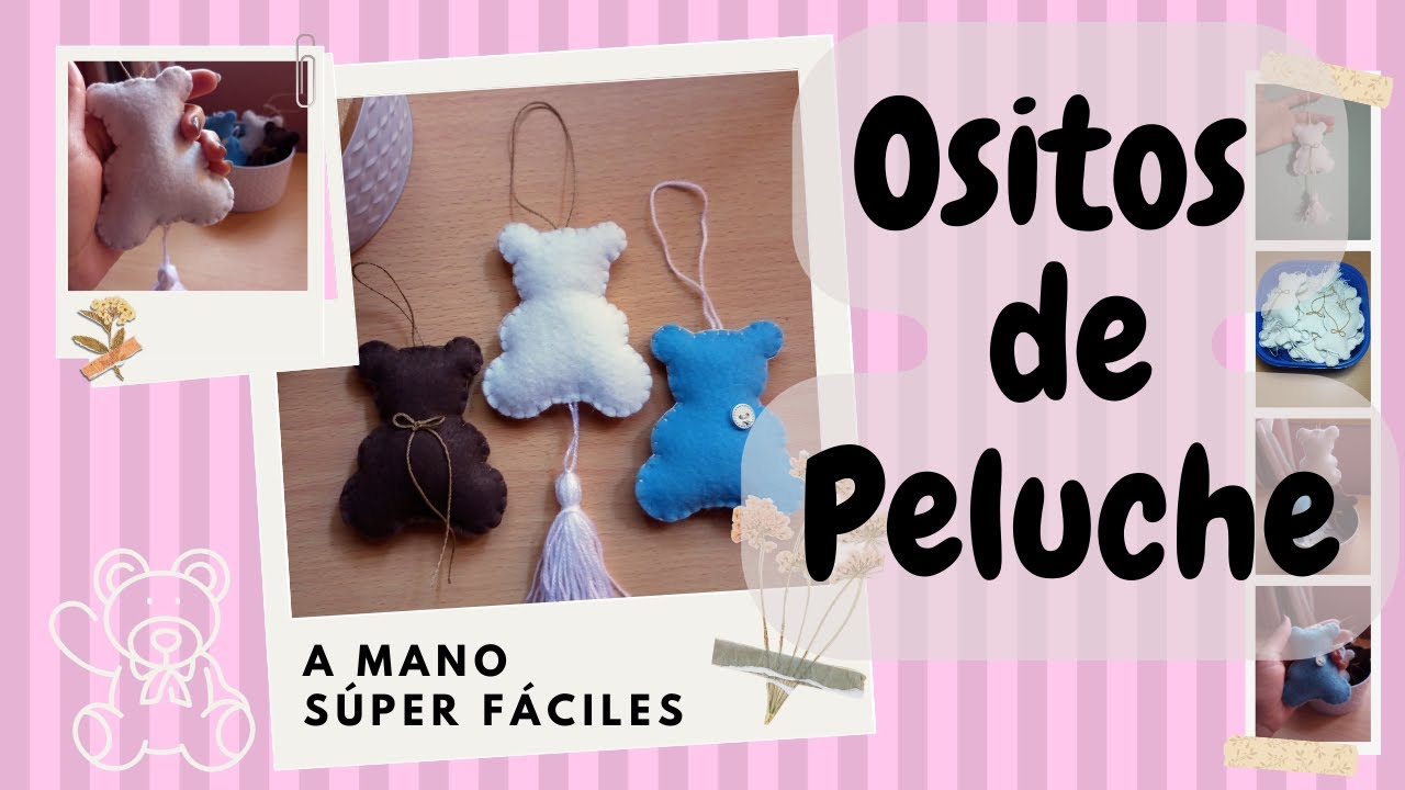 ¿Cómo hacer un osito de pañolenci/fieltro?