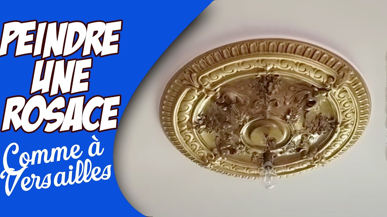 Peindre une rosace comme à Versailles ! Peinture dorée