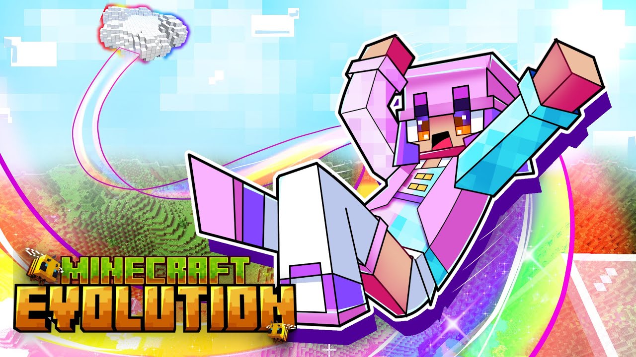 Ich baue eine GEFÄHRLICHE REGENBOGENRUTSCHE in Minecraft Evolution!