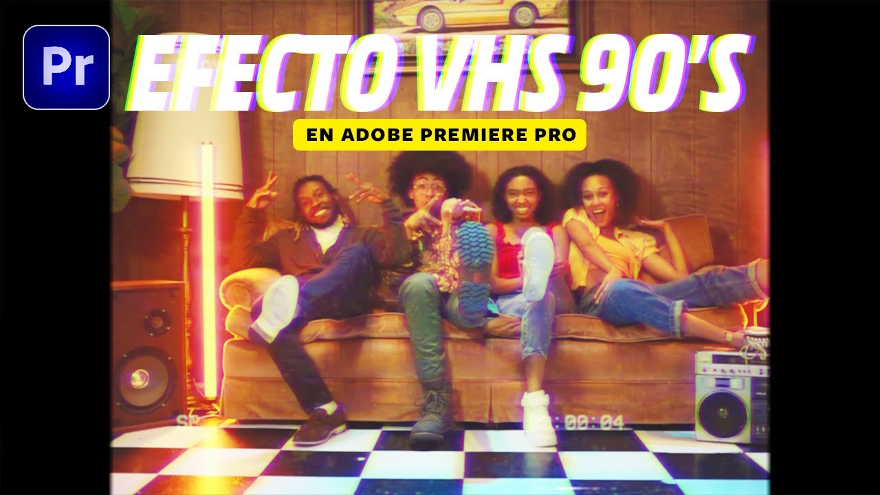 CÓMO HACER el EFECTO RETRO VHS de los 90's en Adobe Premiere Pro (Tutorial Fácil)