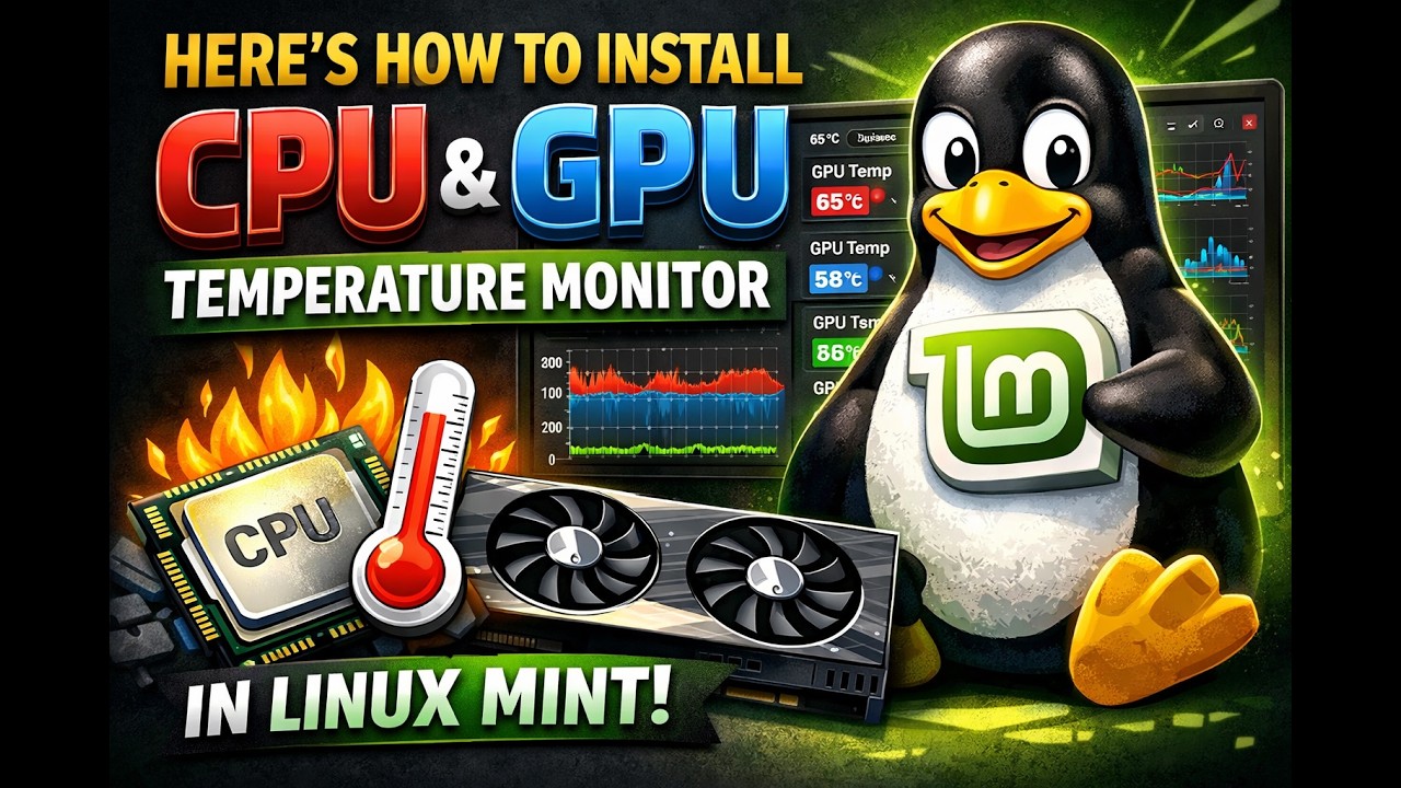 Как установить функцию мониторинга температуры процессора и видеокарты в Linux Mint
