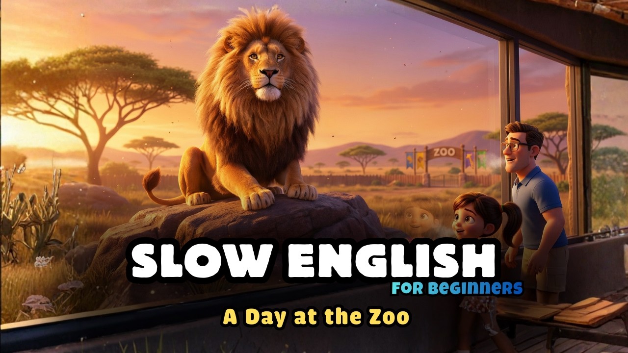 A Day at the Zoo | English Listening Practice A2 - B1| Learn English Conversation