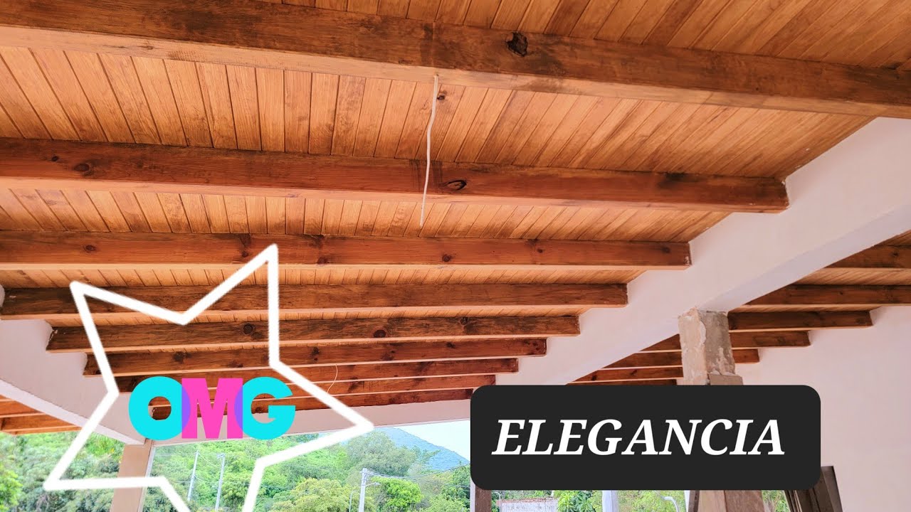TECHO en MADERA de pino!