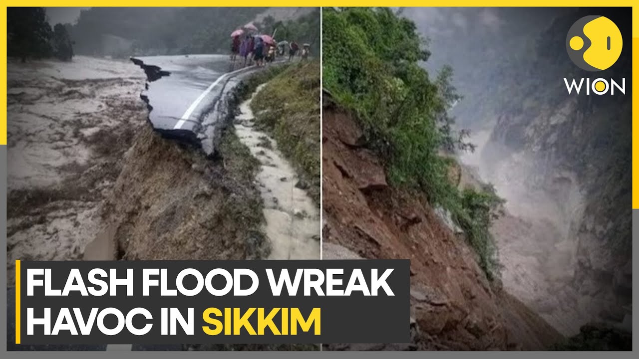 Sikkim flash floods: Heavy rainfall hampers search for missing Indian troops | WION Newspoint