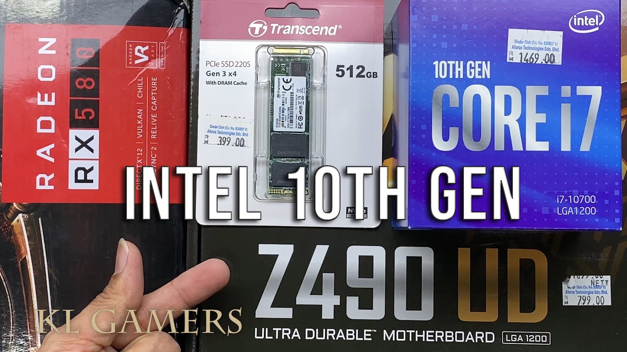 intel Core i7 10700 GIGABYTE Z490 UD Hyper X FURY RADEON RX 580 Armaggeddon Airstream R200 Build