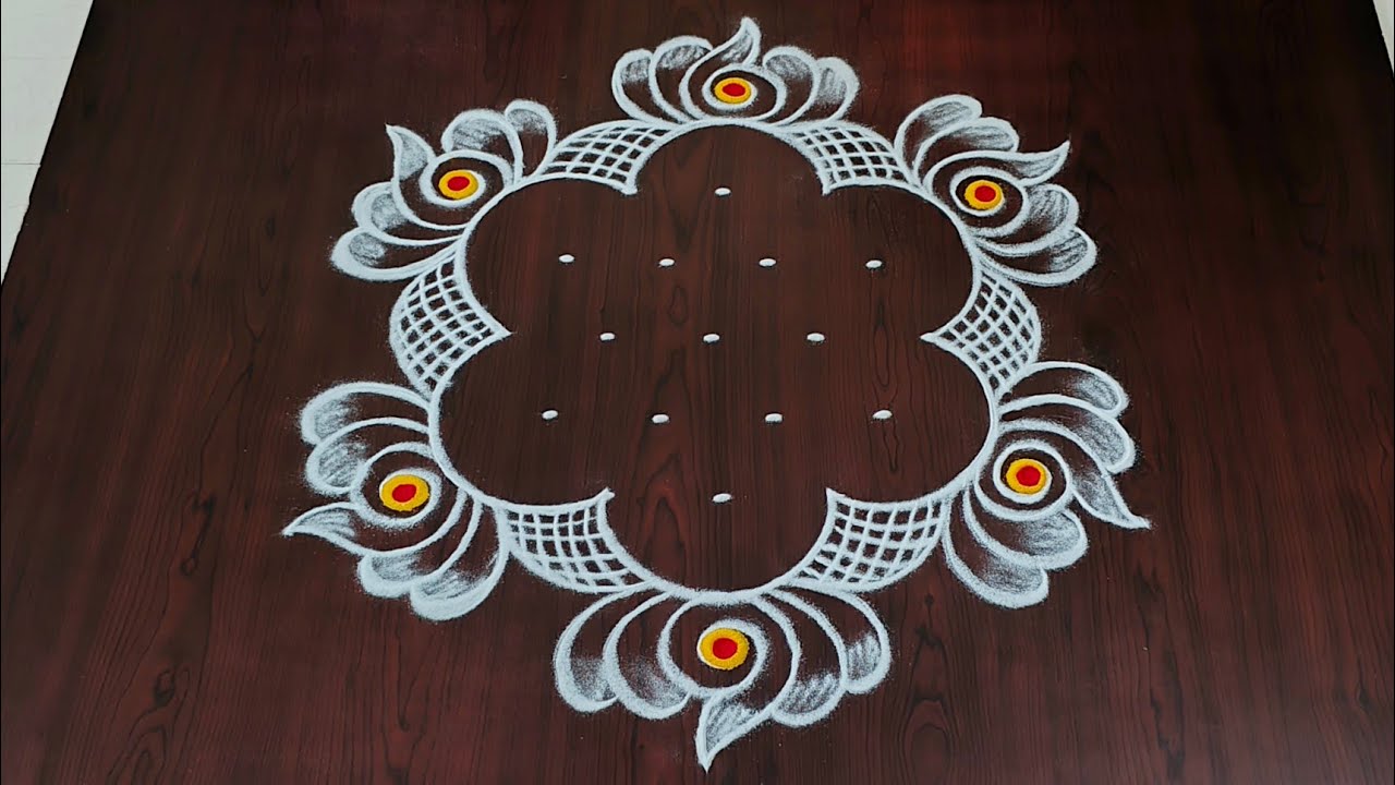 Easy Shivarathri muggulu|5×3dots maha shivarathri special rangoli|easy shanku kolam#Rang Kaa Rangoli