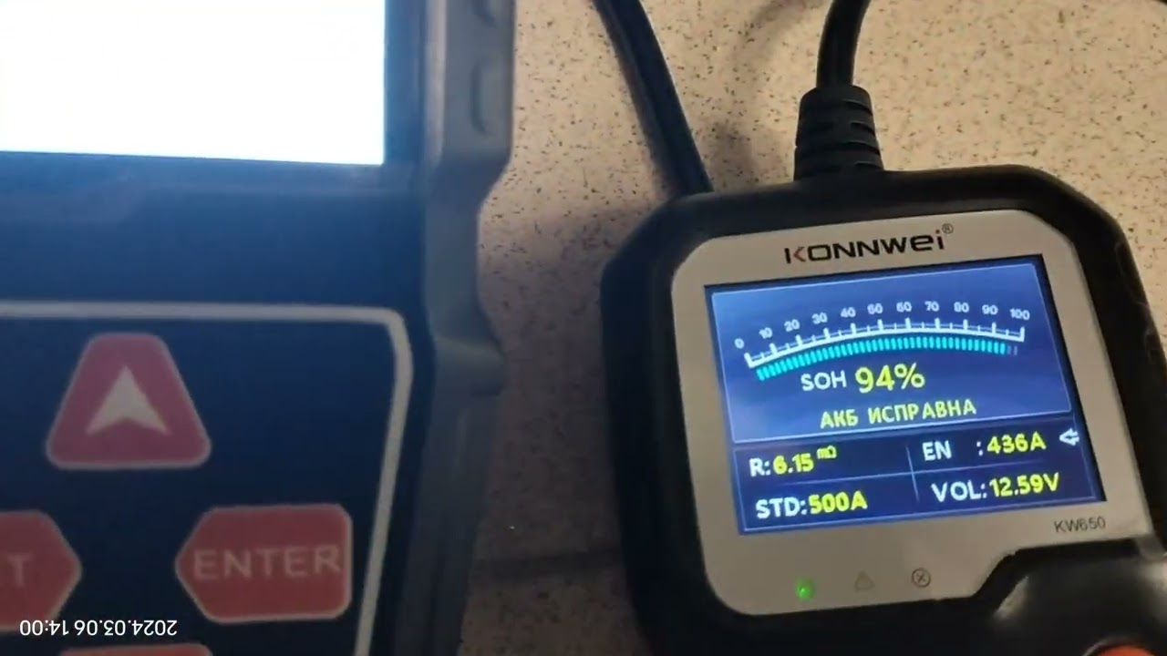 Тестер АКБ Konnwei kw208 и Konnwei kw650