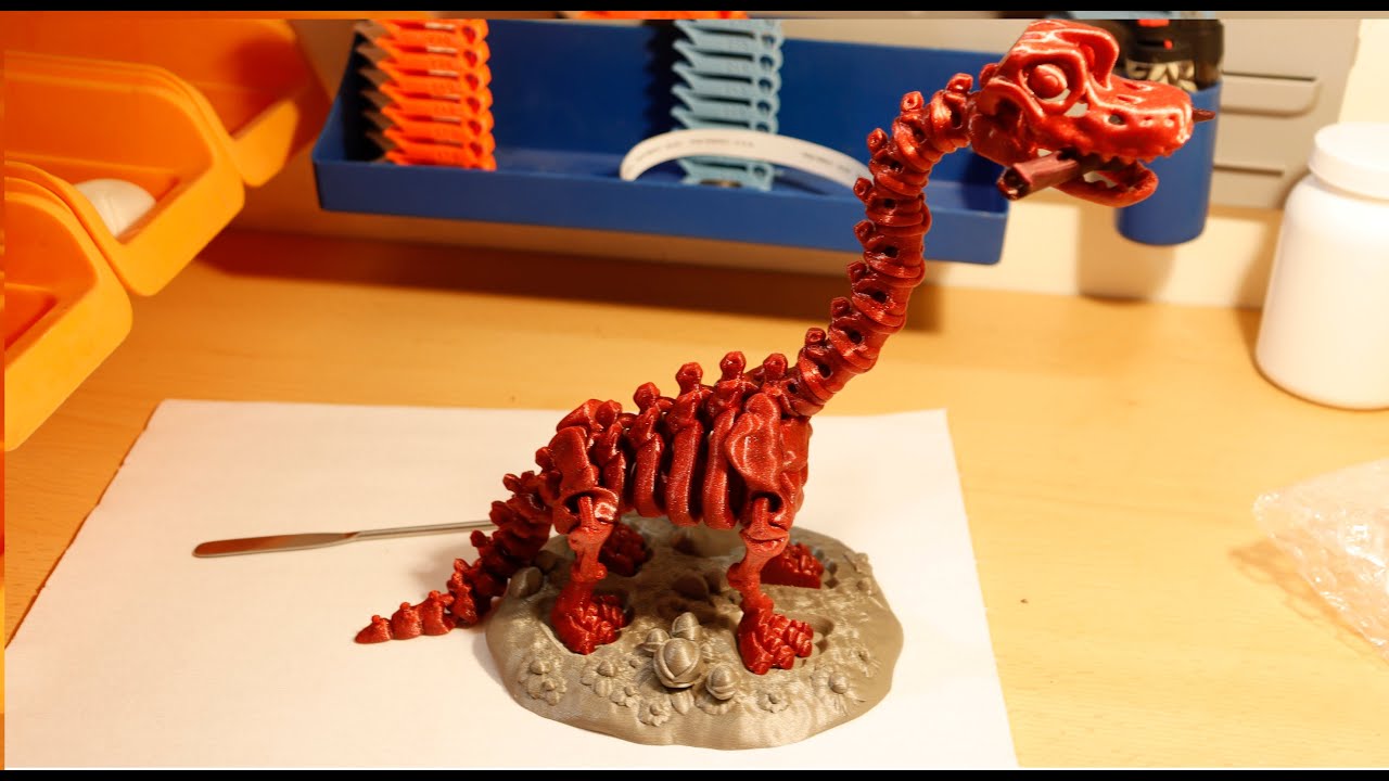 *** 009 *** Tisk Brachiosaura v PETG 🦖✨: Luxusní 3D tisk s Prusamentem.