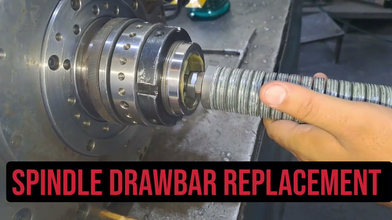 Spindle drawbar assembly #machine