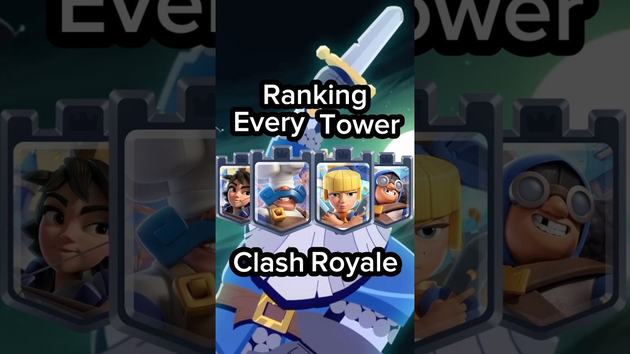 RANKING Every TOWER in CLASH ROYALE #clashroyale #clashofclans #gaming #clash #crl #supercell #top5