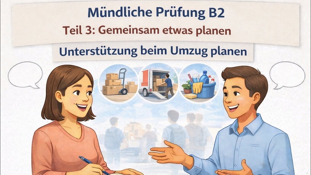 Mündliche Prüfung B2 Sprechen Teil 3 einfach erklärt  |  الامتحان الشفوي الثالث