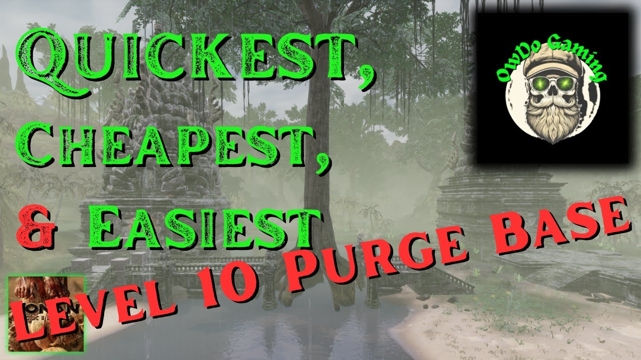 This Base Will Change YOUR PURGE - Quick Cheap & Easy LVL10 ANTI-PURGE BASE - Conan Exiles