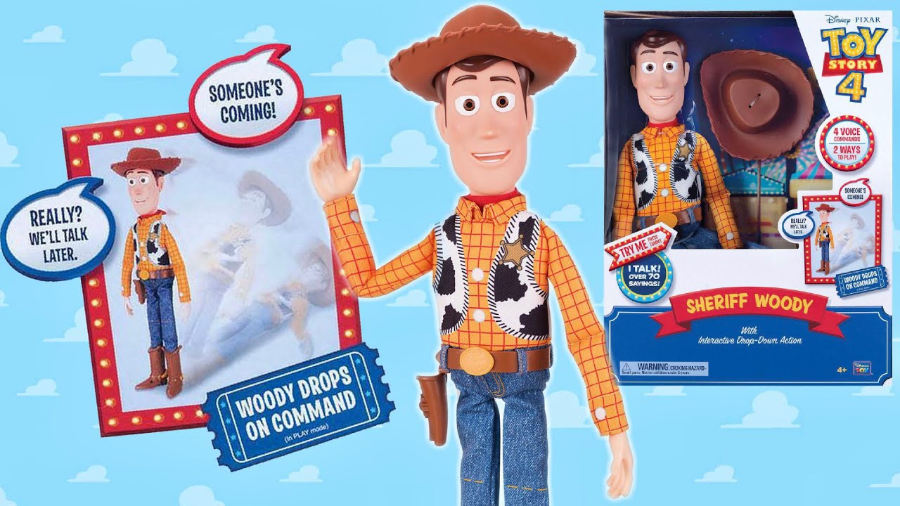 Toy Story 4: Sheriff Woody falls Down! Interactive Drop-Down Action ReViEw (Someone's coming!)