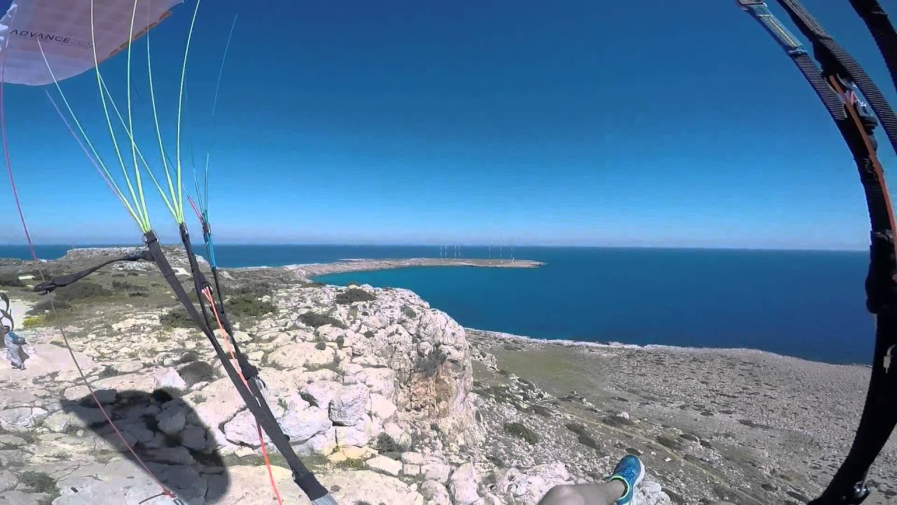 Paragliding at Cape Greko (Cyprus)