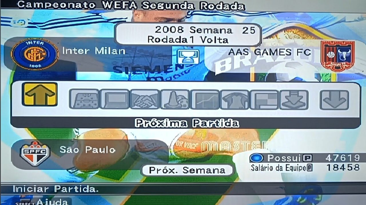 Informações após jogo da Volta das quartas-finais do Campeonato da Wefa League | Tabela | Menu | 3T