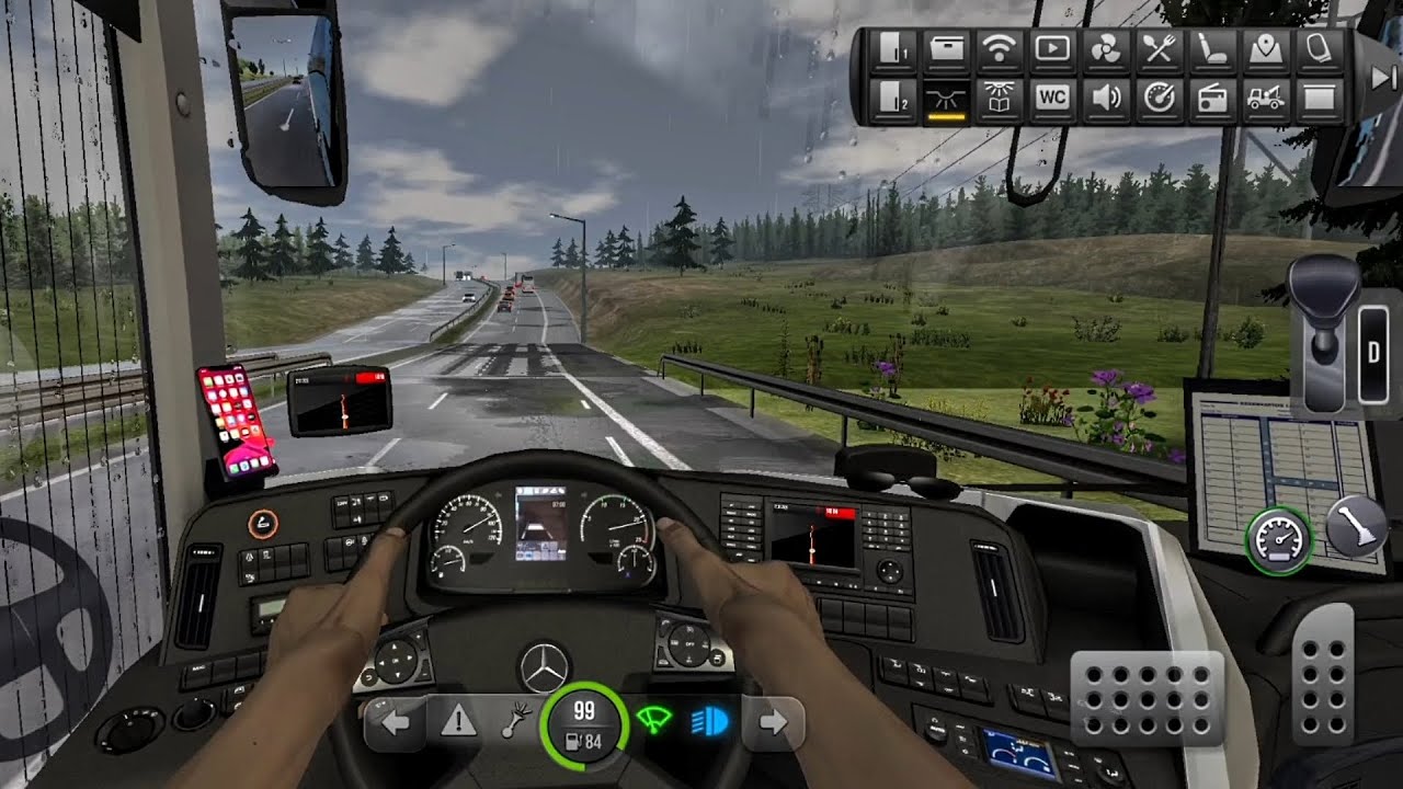 DRIVING RAINY DAY ☔ | BUS 🚌 SIMULATOR ULTIMATE 😍🔥 | BUS SIMULATOR GAME 🎮 #gaming #games #simulator 