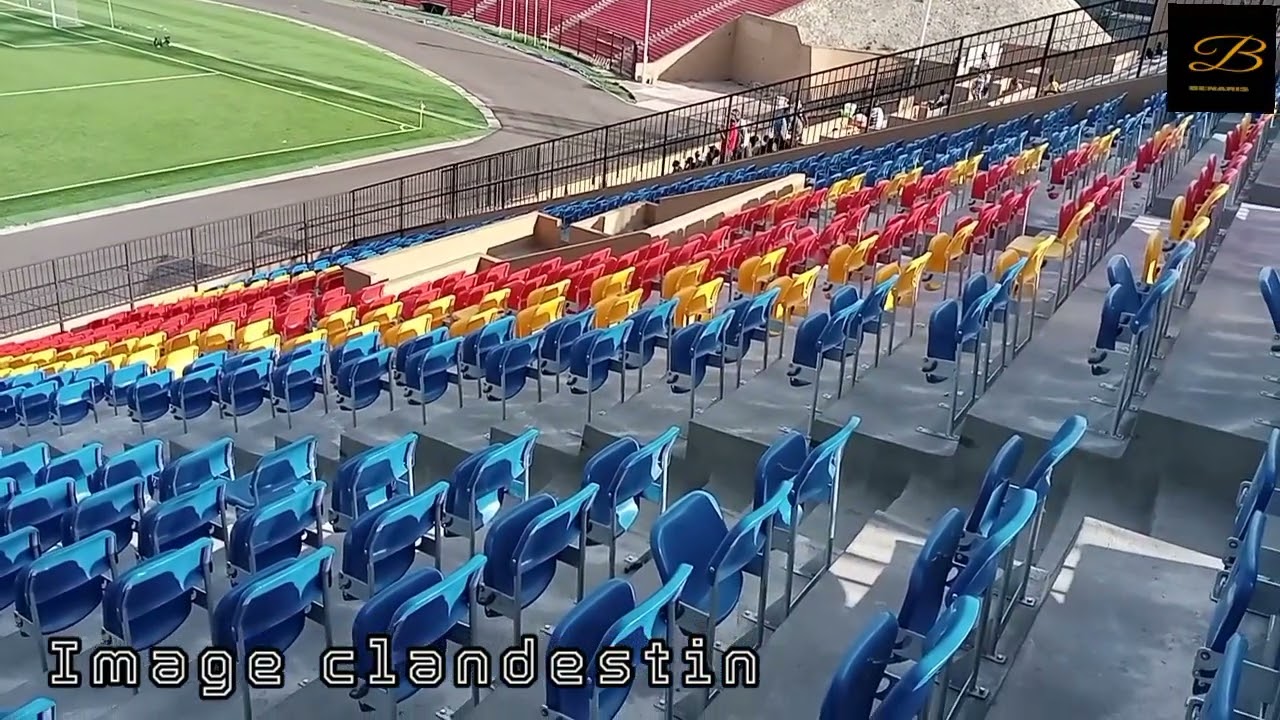 STADE TATA RAPHAËL Installation des nouveaux sièges( bakiti ya sika ekoti)