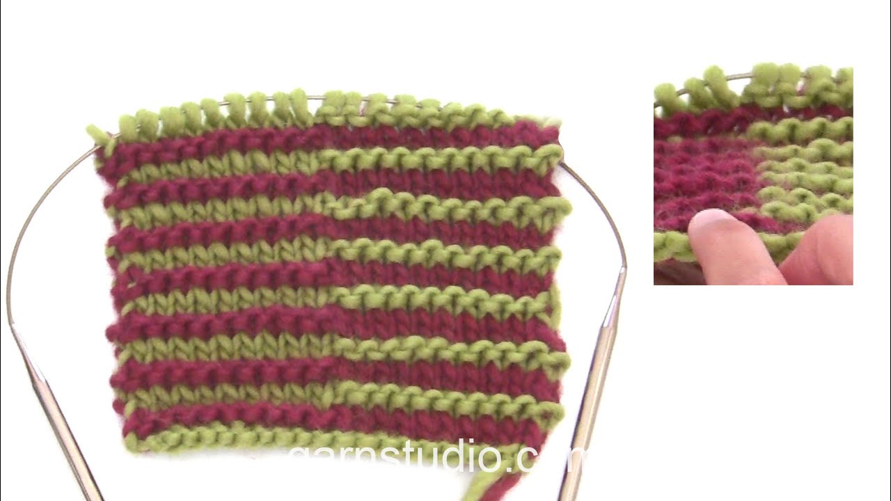 How to knit shadow knit/Illusion knit