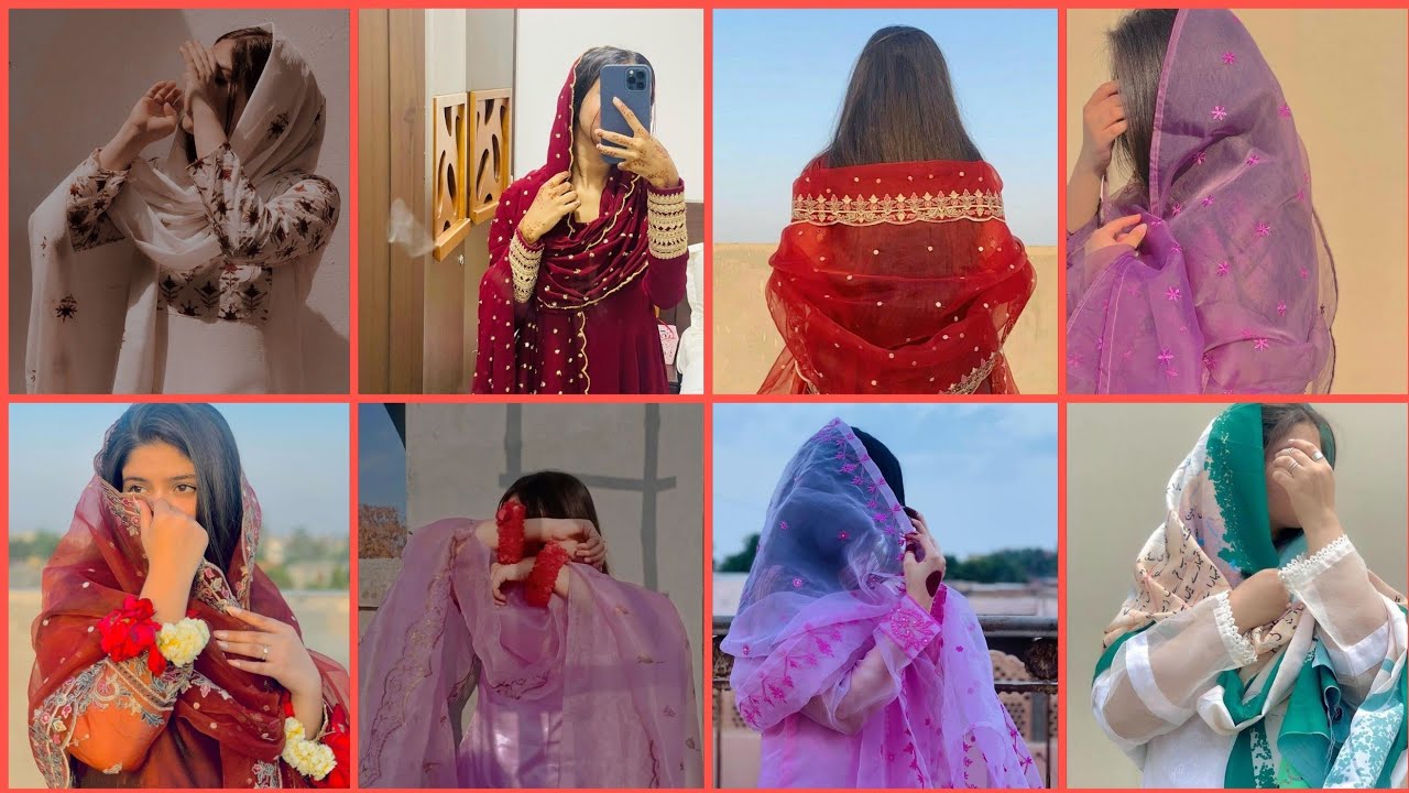 Stylish hidden face dp with dupatta//dpz for girls//insta fb dpz//hidden face dpz