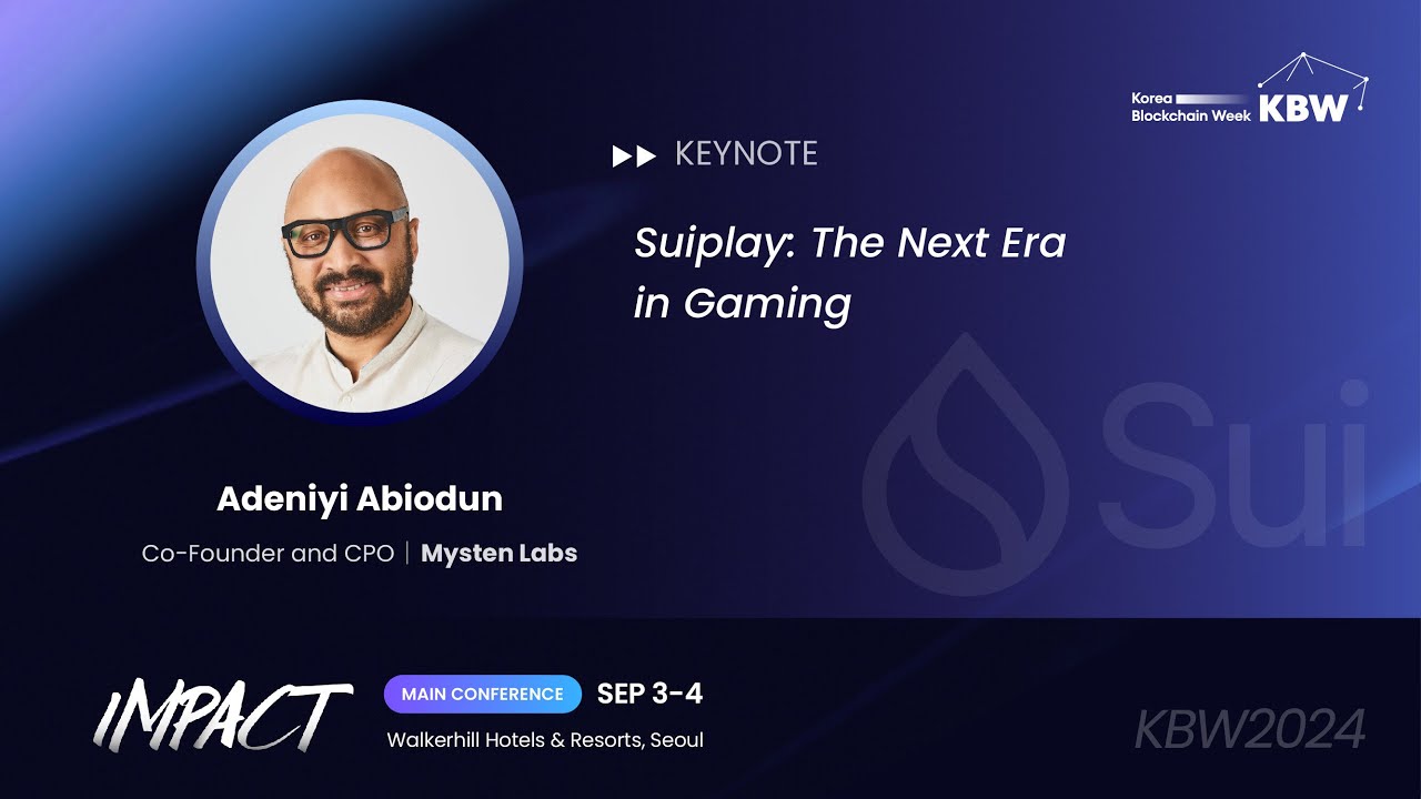 SUI Play Keynote by Adeniyi Abiodun l KBW2024