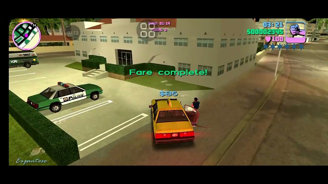 Gta vice city ||Taxi driver ||