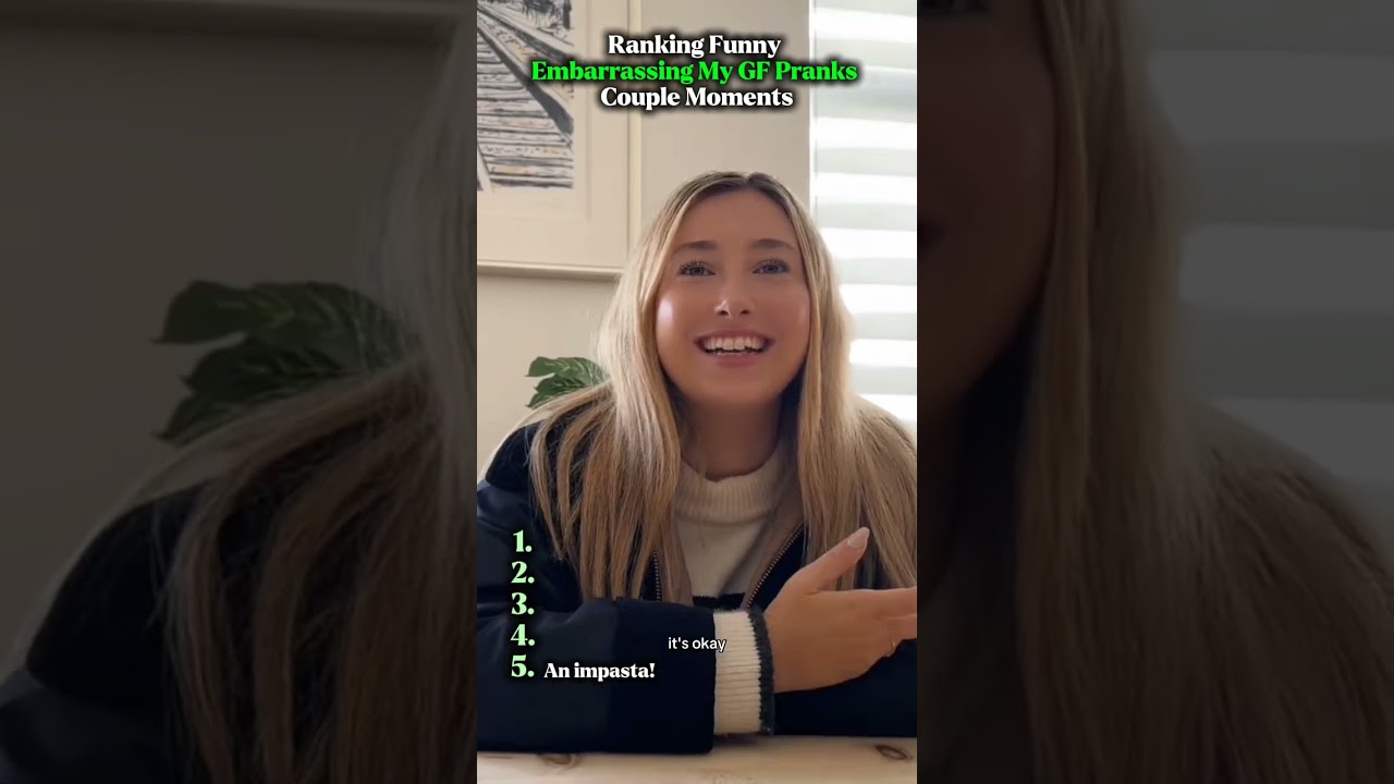 Ranking Funny Embarrassing My GF Prank Couple Moments #funny #ranking #prank #shorts #comedy #couple