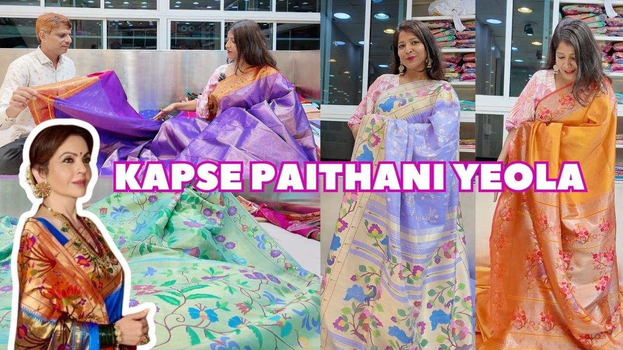 Выбор Ниты Амбани для PURE HANDLOOM Paithani! КАПСЕ ПАЙТАНИ, Сари от 500 рупий до 2л.