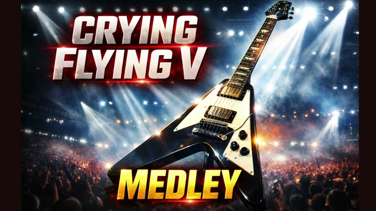 Crying Flying V Guitar Medley (51 MIN) Michael Schenker Style MSG Inspired Instrumental | Arena Rock