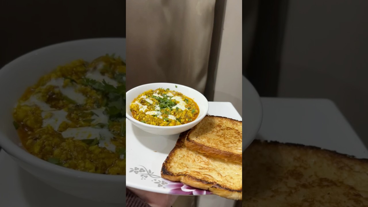 Paneer Bhurji + Toasted Bread = The ultimate comfort duo! 🥘🍞