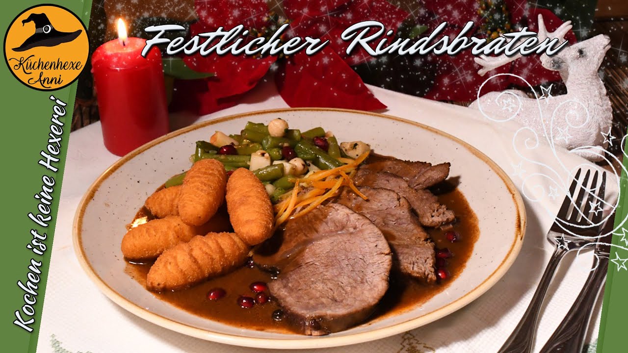Ein  Festlicher Rindsbraten   ( Einfach vorzubereiten , schnell serviert )