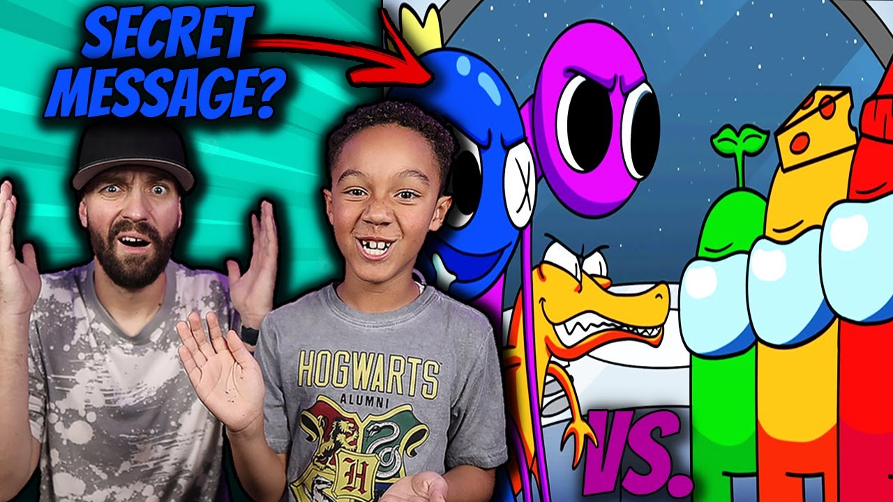 RAINBOW FRIENDS vs. AMONG US! (Cartoon Animation) @GameToonsOfficial REACTION!!