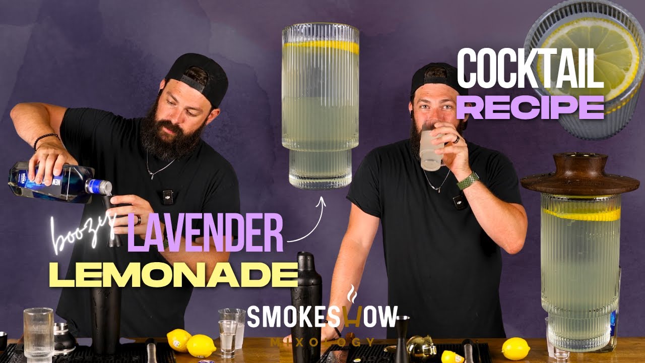 Boozy Lavender Lemonade & Mocktail Recipe | Easy Summer Drink Tutorial