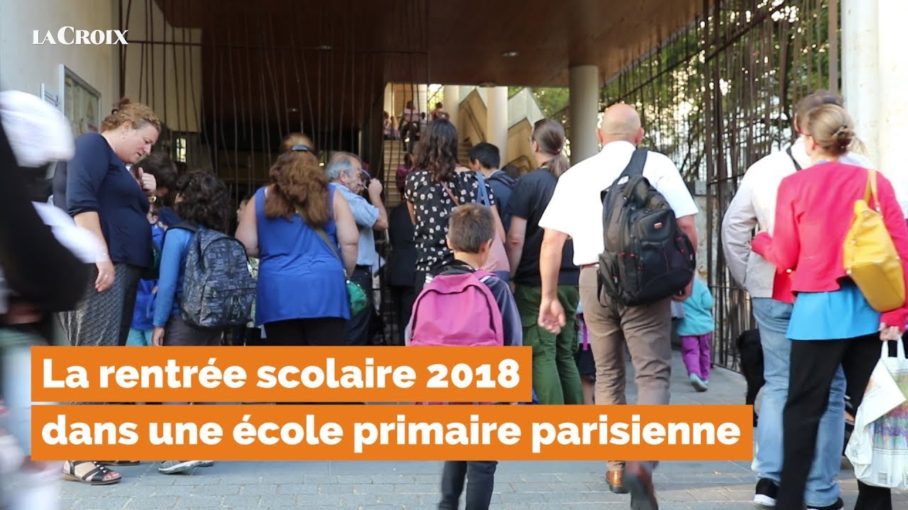 La rentr&eacute;e scolaire 2018 dans une &eacute;cole parisienne