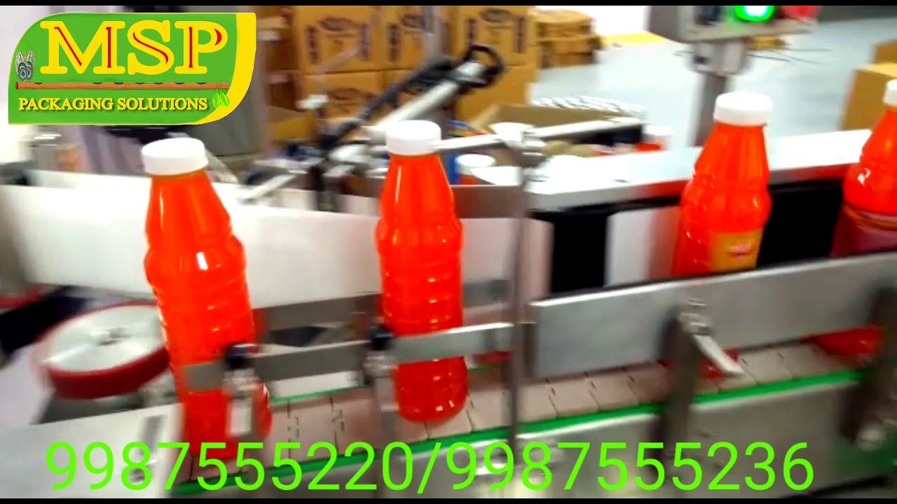 Automatic soda/juice sticker labelling machine for bottles items