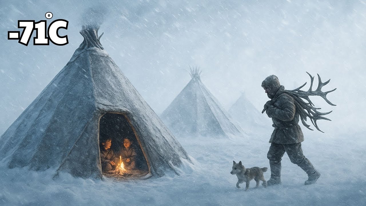 24 Hours with Yakut Nomads in Winter | How They Survive –71°C