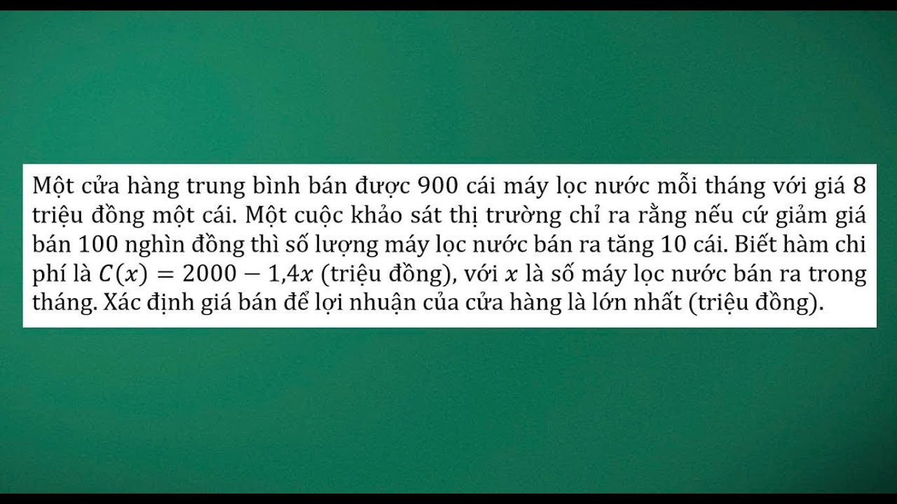 Bài số 1: Cách giải toán thực tế hàm số nâng cao về kinh tế  - Dạng 1